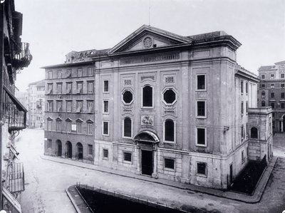 Fassade der alten Synagoge von Livorno, ca. 1910 von Luigi Betti